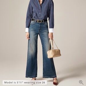 J. Crew Dark Blue Flare Jeans